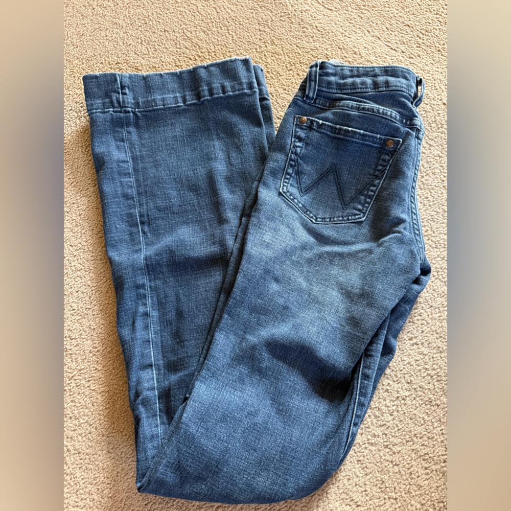 Wrangler Women's Blue Flare & Wide Leg Jeans